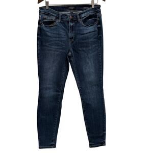 Judy Blue Women’s Size 13/31 Mid-Rise Skinny Jeans Dark Wash Stretch Denim